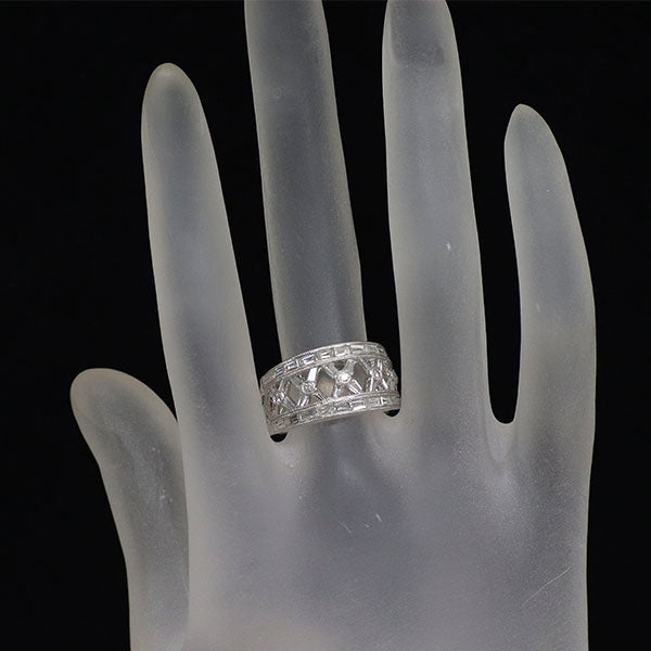 K18WG ダイヤモンド リング 1.68ct