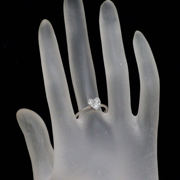 K18WG ダイヤモンド リング 0.70ct ハート