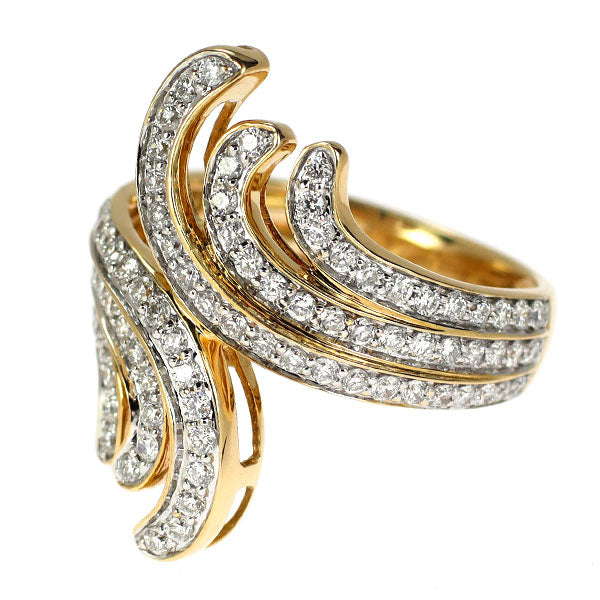 K18YG ダイヤモンド リング 0.90ct