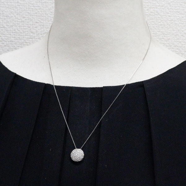 K18WG ダイヤモンド ペンダントネックレス 0.50ct