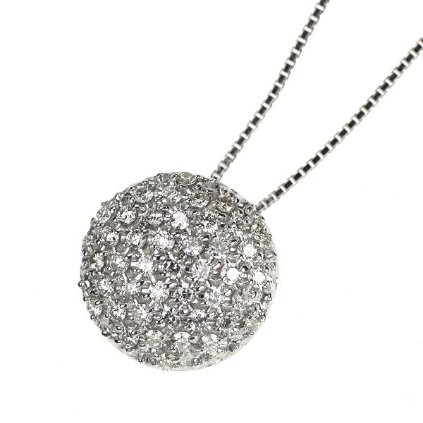 K18WG ダイヤモンド ペンダントネックレス 0.50ct