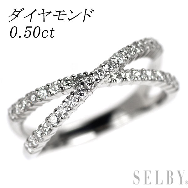 Pt900 ダイヤモンド リング 0.50ct