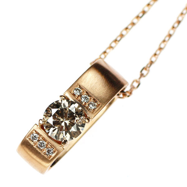 K18PG ダイヤモンド ペンダントネックレス 0.51ct D0.03ct