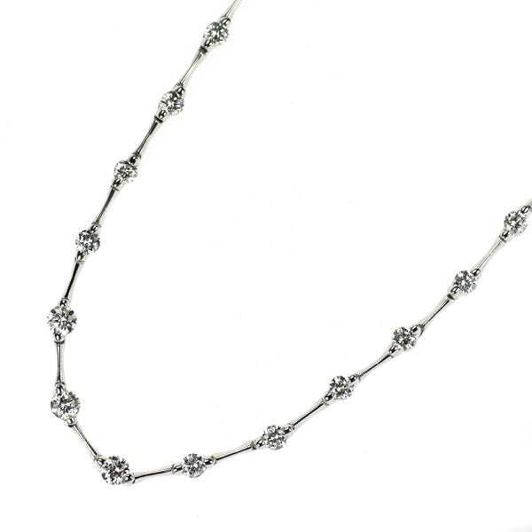 K18WG ダイヤモンド ネックレス 3.00ct