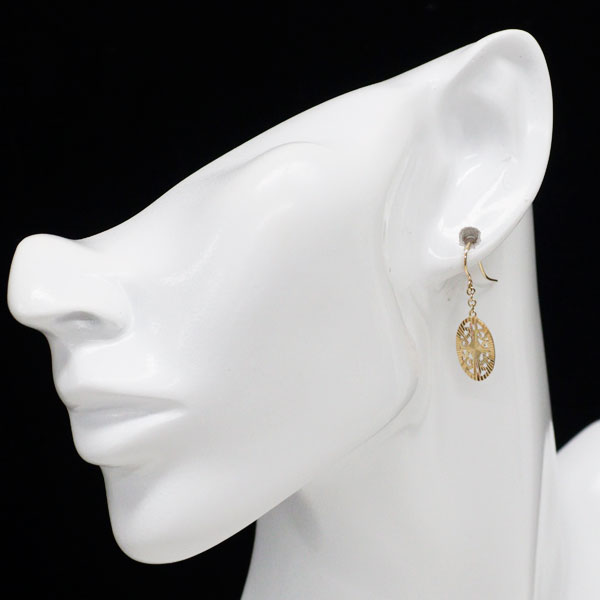 K18YG/WG design earrings