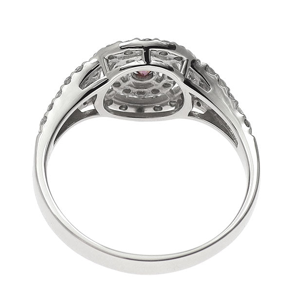 Pt900 トリートピンクダイヤモンド リング 0.154ct D0.45ct