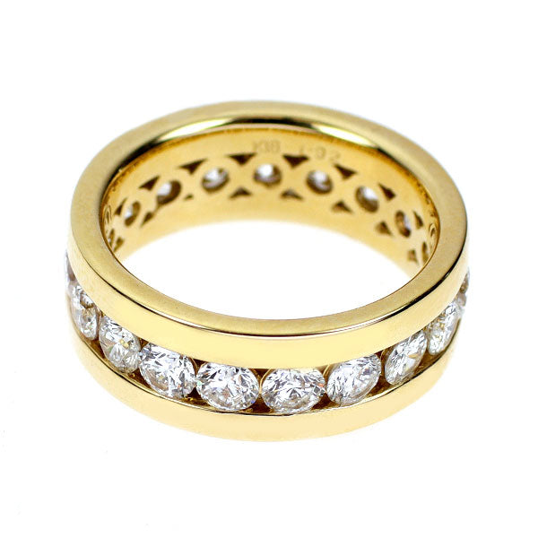 K18YG ダイヤモンド リング 1.92ct フルエタニティ