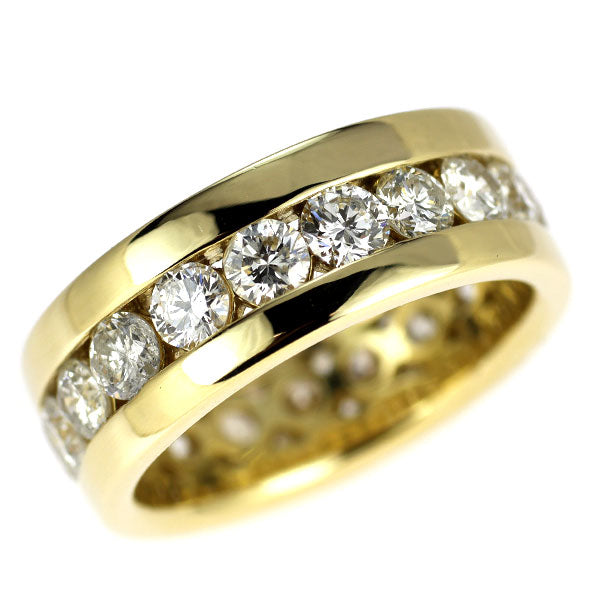K18YG ダイヤモンド リング 1.92ct フルエタニティ