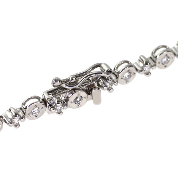 K18WG ダイヤモンド テニスレスレット 1.00ct — セルビーオンラインストア
