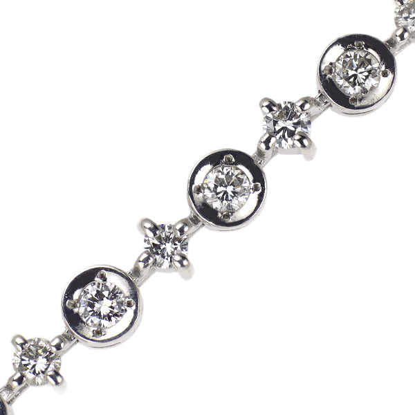 DTC K18WG ダイヤモンド ブレスレット 2.60ct LINE テニス