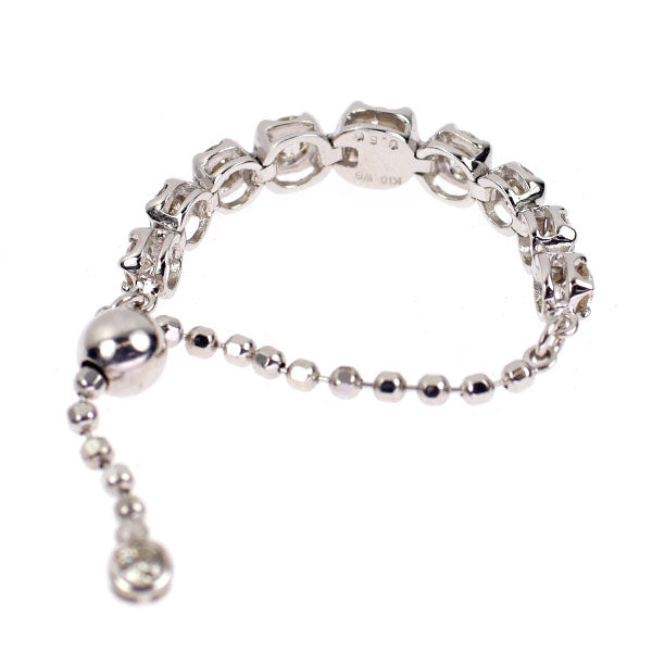 K18WG ダイヤモンド リング 0.50ct