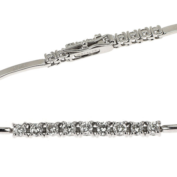 DTC K18WG ダイヤモンド ブレスレット 1.50ct LINE