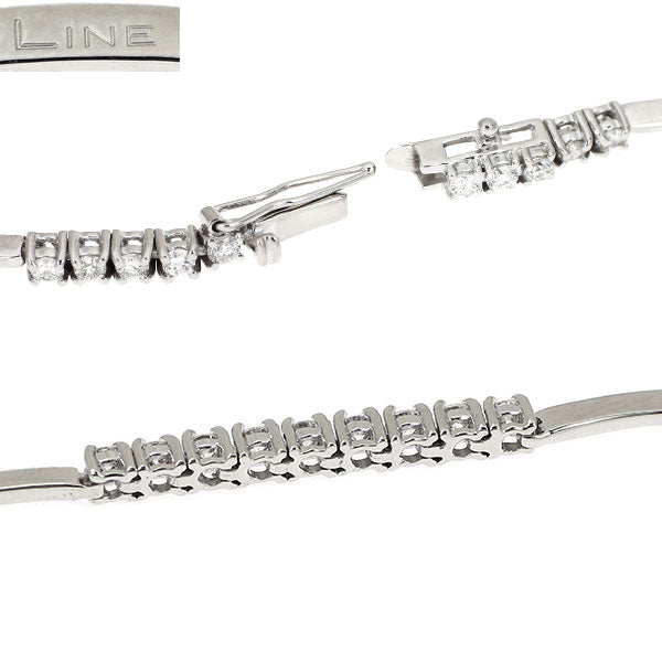 DTC K18WG ダイヤモンド ブレスレット 1.50ct LINE