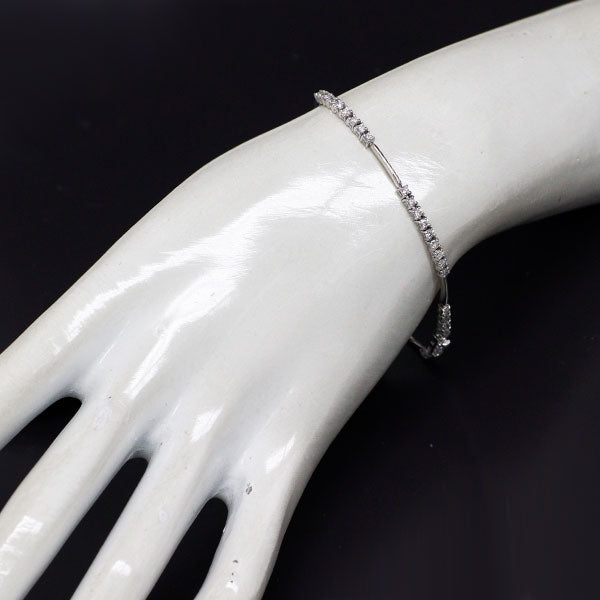 DTC K18WG ダイヤモンド ブレスレット 1.50ct LINE