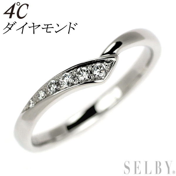 4℃ Pt950 ダイヤモンド リング