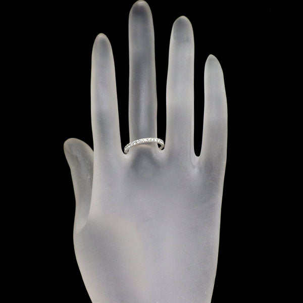 周生生 K18WG ダイヤモンド リング 0.38ct ハーフエタニティ