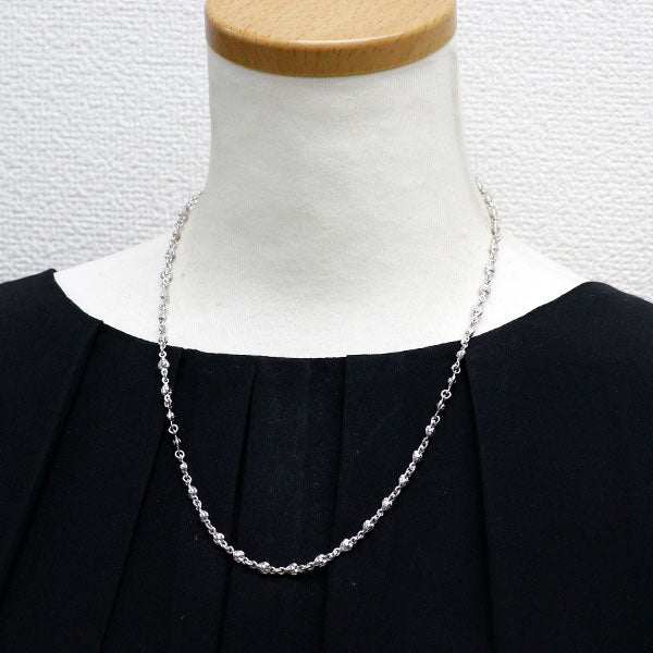 ローリーロドキン K18WG ダイヤモンド ネックレス タイニーハートクロスリンク ハート