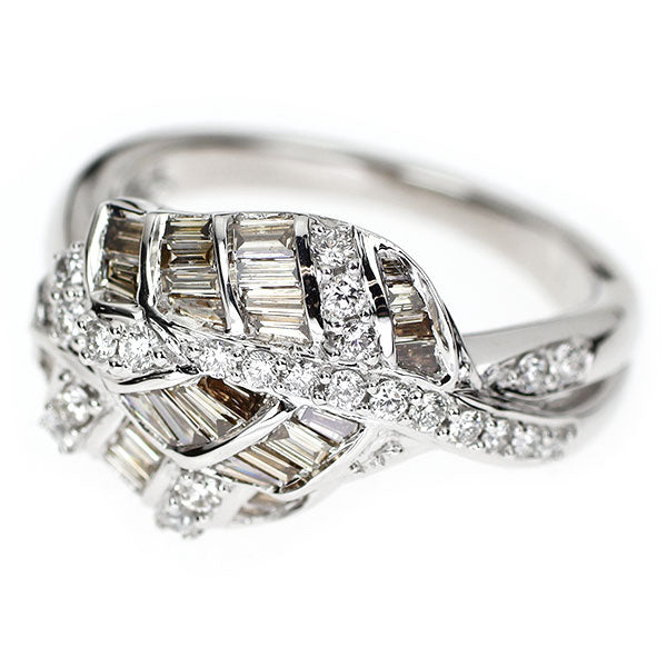 K18WG ダイヤモンド リング 0.70ct