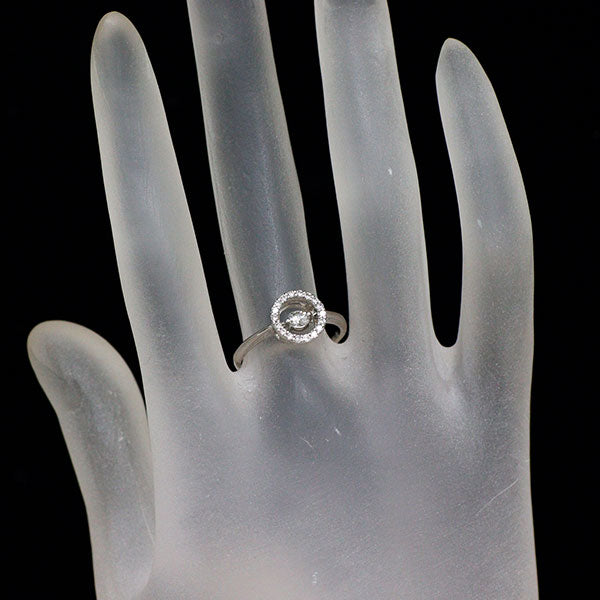 Pt900 ダイヤモンド リング 0.32ct ダンシング