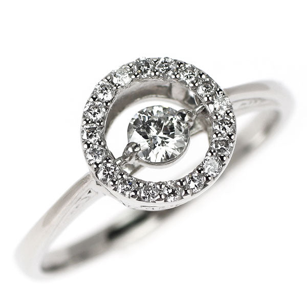 Pt900 ダイヤモンド リング 0.32ct ダンシング