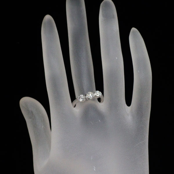トリロジー Pt900 多面カット ダイヤモンド リング 1.05ct