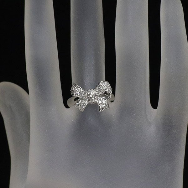 ポンテヴェキオ K18WG ダイヤモンド リング 0.45ct リボン