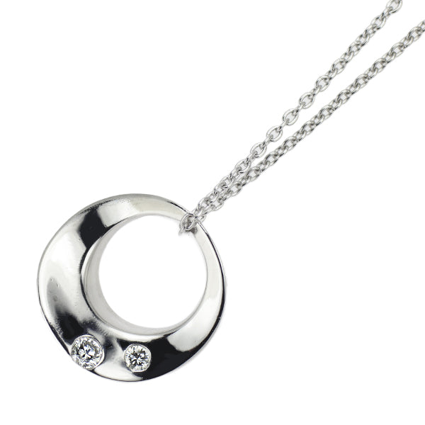 スタージュエリー K18WG ダイヤモンド ペンダントネックレス 0.07ct