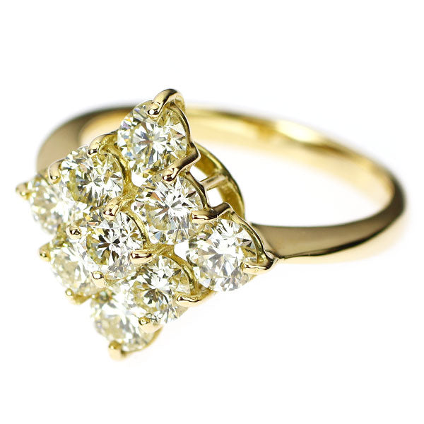 K18YG ダイヤモンド リング 2.002ct