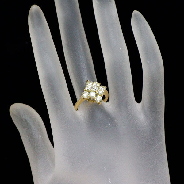 K18YG ダイヤモンド リング 2.002ct