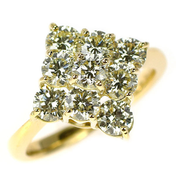 K18YG ダイヤモンド リング 2.002ct