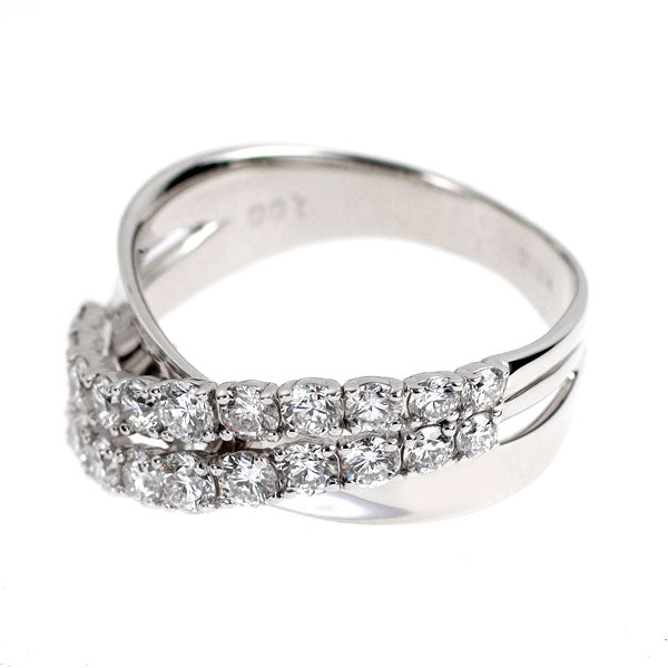 K18WG ダイヤモンド リング 1.00ct