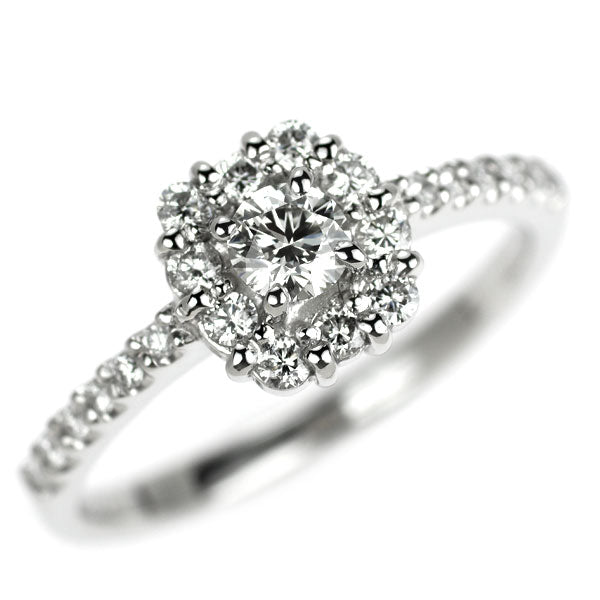 Pt900 ダイヤモンド リング 0.210ct D0.27ct
