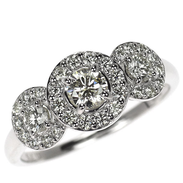 Pt950 ダイヤモンド リング 0.75ct