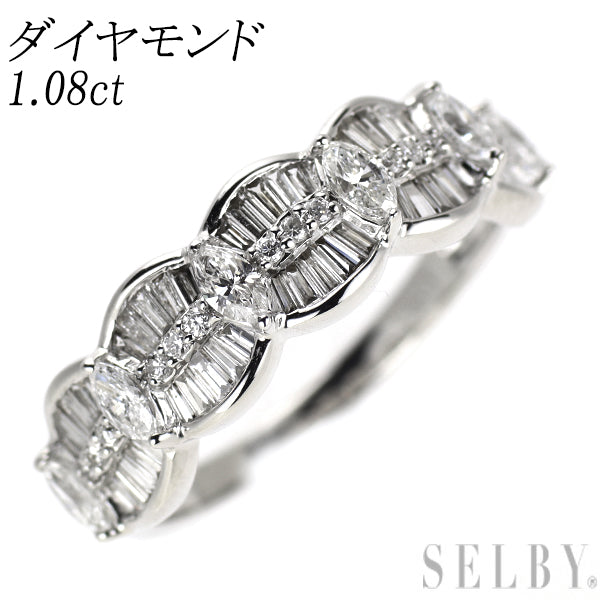 K18WG ダイヤモンド リング 1.08ct