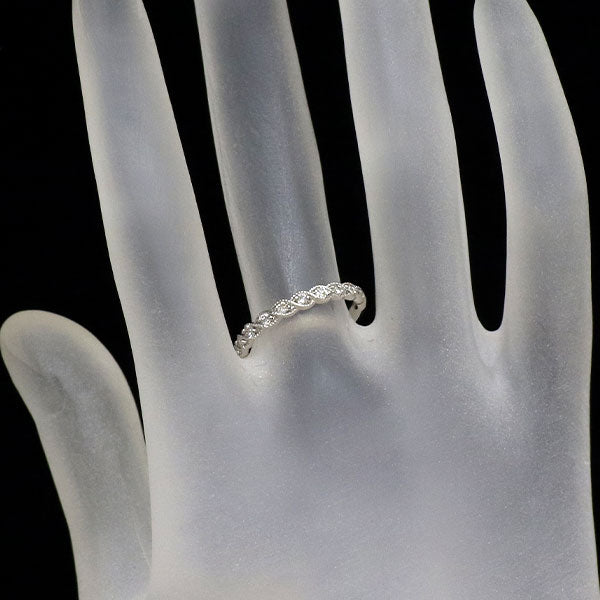 K18WG ダイヤモンド リング 0.23ct ハーフエタニティ