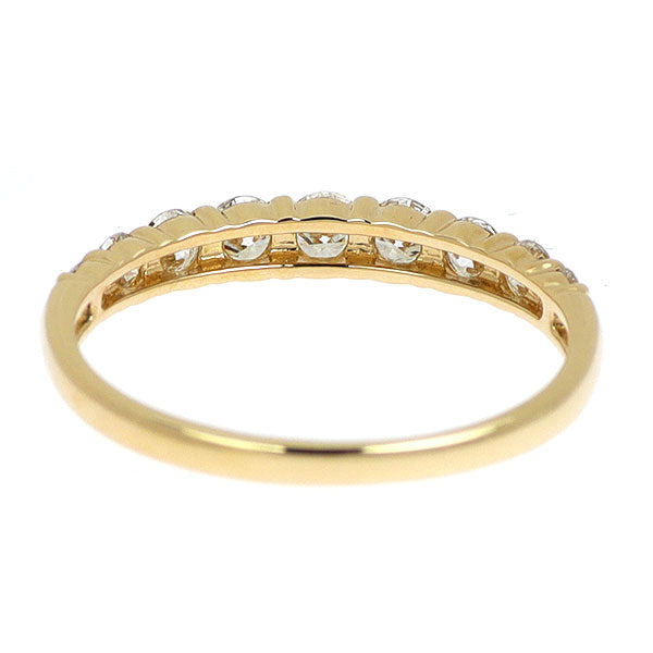 K18YG ダイヤモンド リング 0.50ct ハーフエタニティ — セルビー