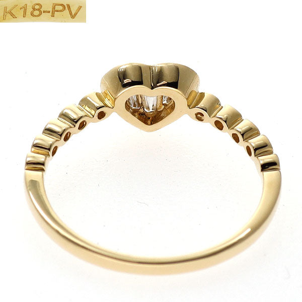 ポンテヴェキオ K18YG ダイヤモンド リング 0.30ct ハート