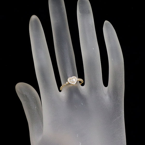 ポンテヴェキオ K18YG ダイヤモンド リング 0.30ct ハート
