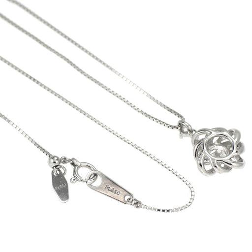 Pt900/ Pt850 ダイヤモンド ペンダントネックレス 0.305ct D0.09ct