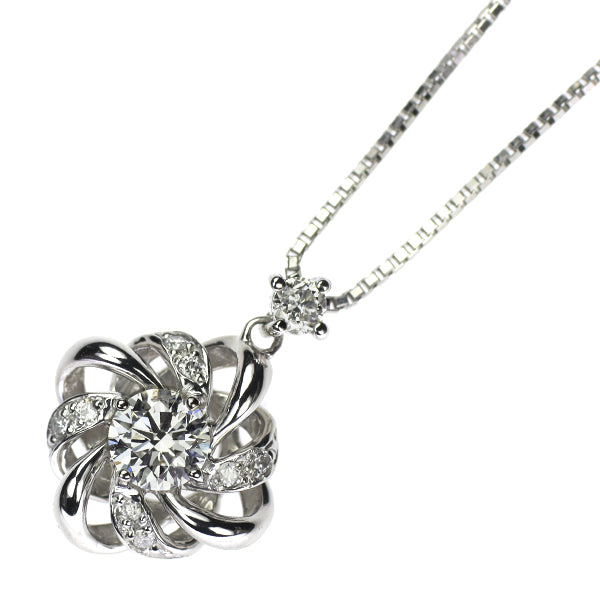 Pt900/ Pt850 ダイヤモンド ペンダントネックレス 0.305ct D0.09ct