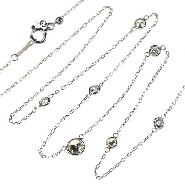 Pt850 ダイヤモンド ネックレス 1.019ct ステーション