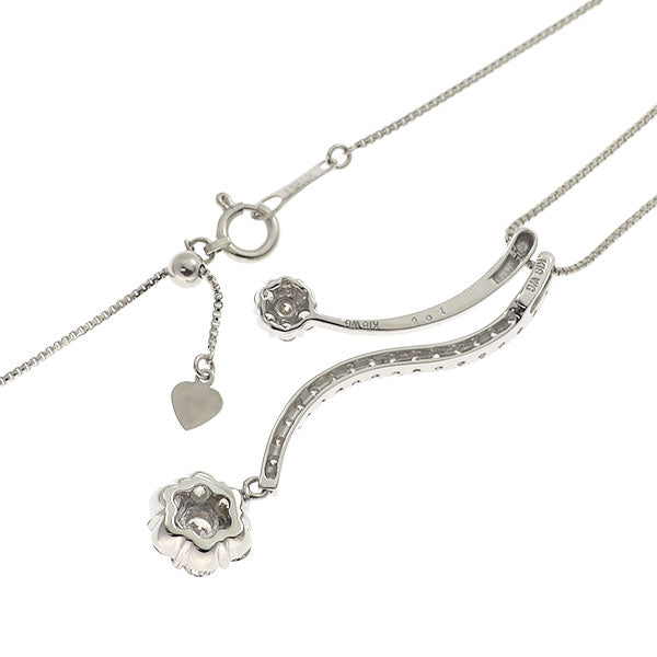 K18WG ダイヤモンド ペンダントネックレス 1.00ct