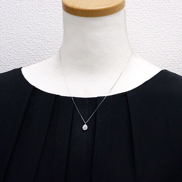 Pt900/ Pt850 ダイヤモンド ペンダントネックレス 0.172ct D0.15ct