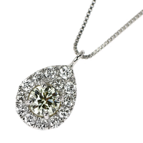 Pt900/ Pt850 ダイヤモンド ペンダントネックレス 0.172ct D0.15ct