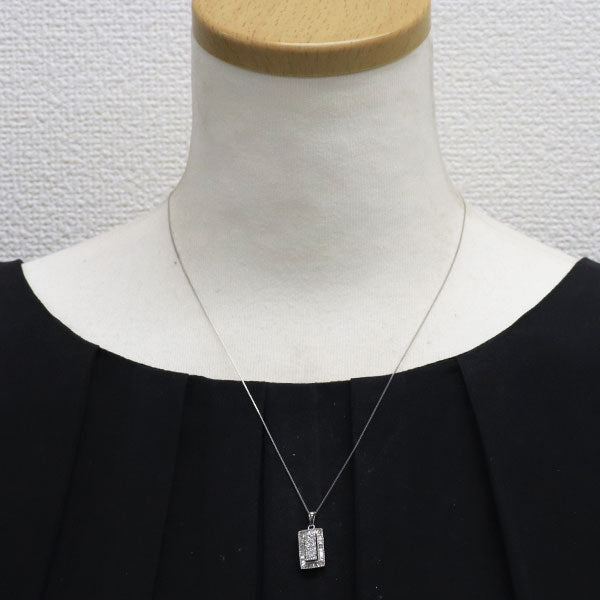 K18WG ダイヤモンド ペンダントネックレス 0.50ct