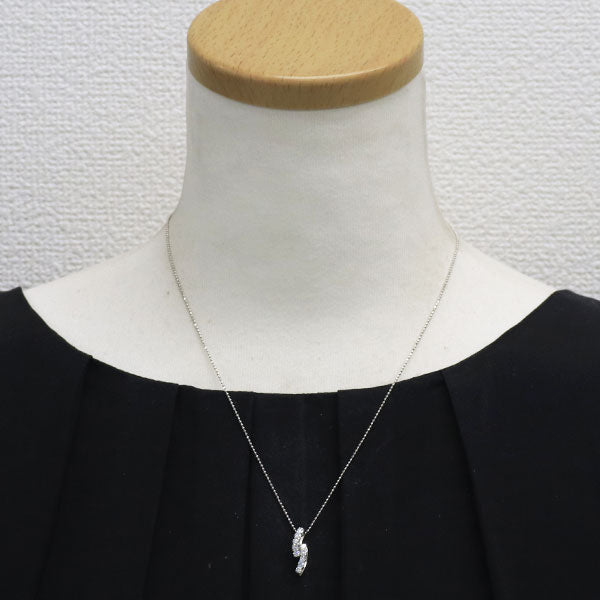 K18WG ダイヤモンド ペンダントネックレス 0.50ct