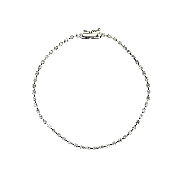 Pt850 ダイヤモンド テニス ブレスレット 1.00ct