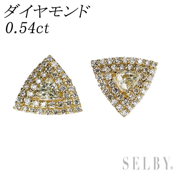 K18YG ダイヤモンド ピアス 0.54ct