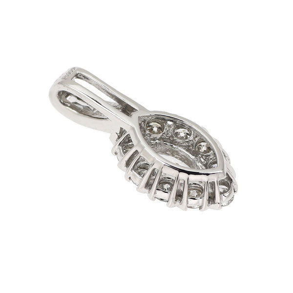 Pt900 マーキス ダイヤモンド ペンダントトップ 0.511ct E SI2 D0.58ct