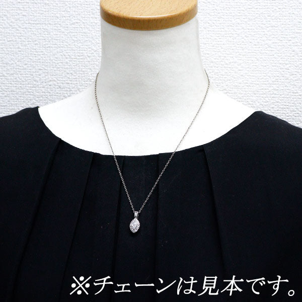 Pt900 マーキス ダイヤモンド ペンダントトップ 0.511ct E SI2 D0.58ct
